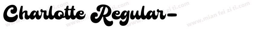Charlotte Regular字体转换